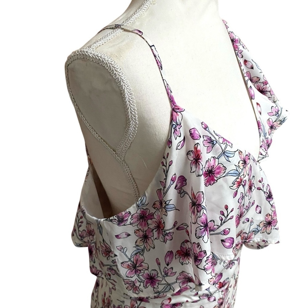 Cupcakes & Cashmere Delphia Floral One Shoulder Midi Dress NWT 10 - Picture 11 of 16